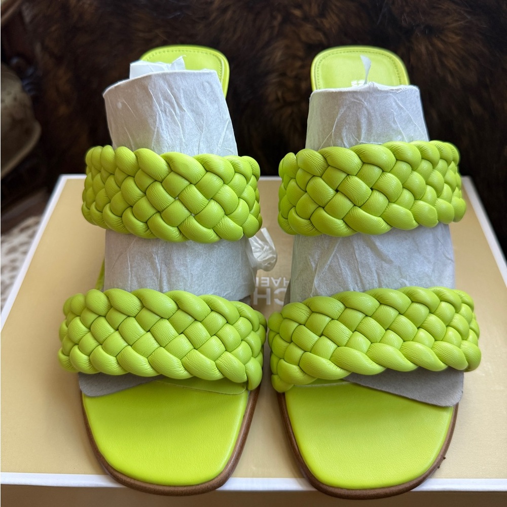 Michael Kors Lime Braided Sandals